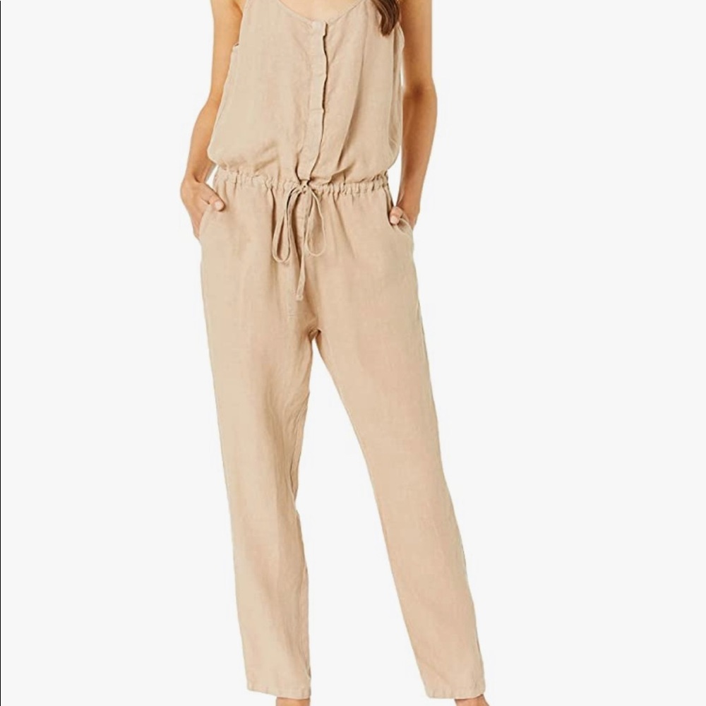 Enza Costa French Linen Jumpsuit